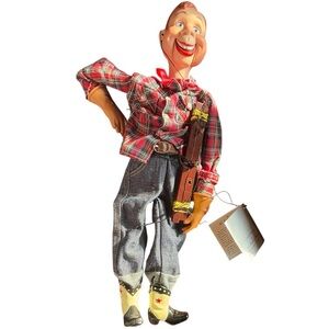 Vtg Howdy Doody Puppet Doll Marionette Danbury Mint Collection 1997 chipped ear
